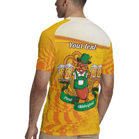Oktoberfest Bratwurst Hotdog Personalized Rugby Jersey Bavarian Pattern Foam Beer Style