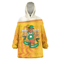 Oktoberfest Bratwurst Hotdog Personalized Wearable Blanket Hoodie Bavarian Pattern Foam Beer Style
