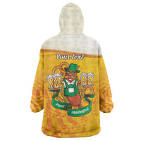 Oktoberfest Bratwurst Hotdog Personalized Wearable Blanket Hoodie Bavarian Pattern Foam Beer Style