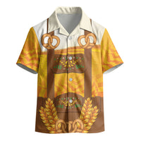 Oktoberfest Lederhosen Pretzel Kid Hawaiian Shirt Bavarian Pattern Foam Beer Style