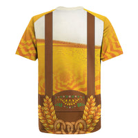 Oktoberfest Lederhosen Pretzel Rugby Jersey Bavarian Pattern Foam Beer Style