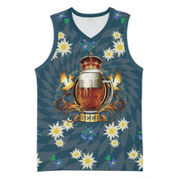 Oktoberfest Eagle Beer Prost Basketball Jersey Bavarian Polygon Pattern
