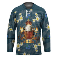 Oktoberfest Eagle Beer Prost Hockey Jersey Bavarian Polygon Pattern