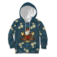 Oktoberfest Eagle Beer Prost Kid Hoodie Bavarian Polygon Pattern