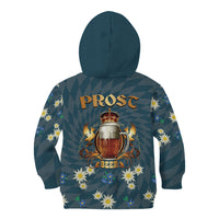 Oktoberfest Eagle Beer Prost Kid Hoodie Bavarian Polygon Pattern