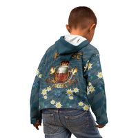 Oktoberfest Eagle Beer Prost Kid Hoodie Bavarian Polygon Pattern