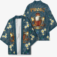 Oktoberfest Eagle Beer Prost Kimono Bavarian Polygon Pattern