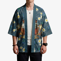 Oktoberfest Eagle Beer Prost Kimono Bavarian Polygon Pattern
