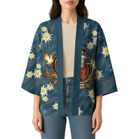 Oktoberfest Eagle Beer Prost Kimono Bavarian Polygon Pattern