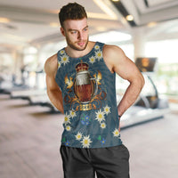 Oktoberfest Eagle Beer Prost Men Tank Top Bavarian Polygon Pattern