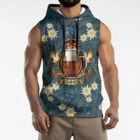 Oktoberfest Eagle Beer Prost Sleeveless Hoodie Bavarian Polygon Pattern