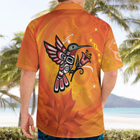 Canada Orange Shirt Day Haida Hummingbird Hawaiian Shirt September 30 Truth and Reconciliation