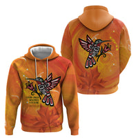 Canada Orange Shirt Day Haida Hummingbird Hoodie September 30 Truth and Reconciliation