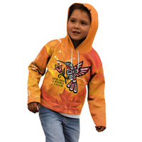 Canada Orange Shirt Day Haida Hummingbird Kid Hoodie September 30 Truth and Reconciliation