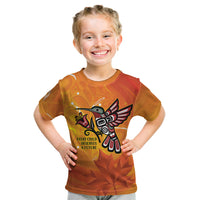 Canada Orange Shirt Day Haida Hummingbird Kid T Shirt September 30 Truth and Reconciliation