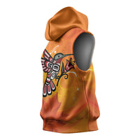 Canada Orange Shirt Day Haida Hummingbird Sleeveless Hoodie September 30 Truth and Reconciliation