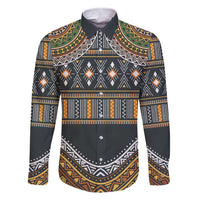 Africa Ethnic Native Pattern Family Matching Short Sleeve Bodycon Dress and Hawaiian Shirt - Wonder Print Shop
