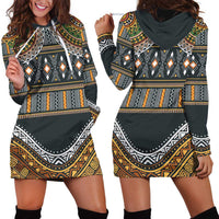 Africa Ethnic Native Pattern Hoodie Dress - Wonder Print Shop