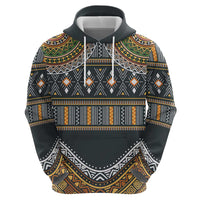 Africa Ethnic Native Pattern Zip Hoodie - Wonder Print Shop