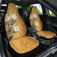 Africa King Proteas Dashiki Motif Car Seat Cover Gold Style LT9 - Wonder Print Shop