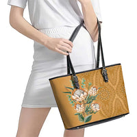 Africa King Proteas Dashiki Motif Leather Tote Bag Gold Style - Wonder Print Shop