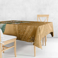 Africa King Proteas Dashiki Motif Tablecloth Gold Style - Wonder Print Shop