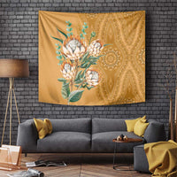 Africa King Proteas Dashiki Motif Tapestry Gold Style - Wonder Print Shop