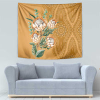 Africa King Proteas Dashiki Motif Tapestry Gold Style - Wonder Print Shop