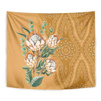 Africa King Proteas Dashiki Motif Tapestry Gold Style - Wonder Print Shop