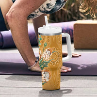 Africa King Proteas Dashiki Motif Tumbler With Handle Gold Style - Wonder Print Shop