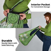 Africa King Proteas Dashiki Motif Grocery Bag Green Style