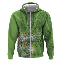 Africa King Proteas Dashiki Motif Hoodie Green Style - Wonder Print Shop