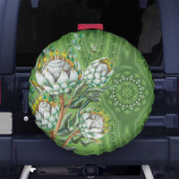 Africa King Proteas Dashiki Motif Spare Tire Cover Green Style - Wonder Print Shop