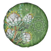 Africa King Proteas Dashiki Motif Spare Tire Cover Green Style - Wonder Print Shop