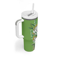 Africa King Proteas Dashiki Motif Tumbler With Handle Green Style - Wonder Print Shop