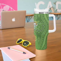 Africa King Proteas Dashiki Motif Tumbler With Handle Green Style - Wonder Print Shop