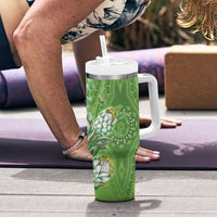 Africa King Proteas Dashiki Motif Tumbler With Handle Green Style - Wonder Print Shop