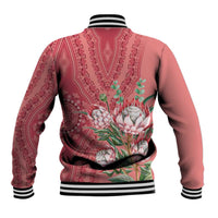 Africa King Proteas Dashiki Motif Baseball Jacket Peach Style LT9 - Wonder Print Shop