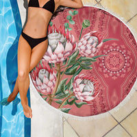 Africa King Proteas Dashiki Motif Beach Blanket Peach Style LT9 - Wonder Print Shop