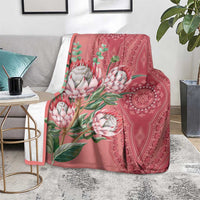 Africa King Proteas Dashiki Motif Blanket Peach Style