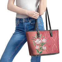 Africa King Proteas Dashiki Motif Leather Tote Bag Peach Style - Wonder Print Shop