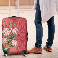 Africa King Proteas Dashiki Motif Luggage Cover Peach Style - Wonder Print Shop