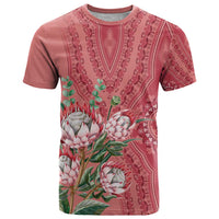 Africa King Proteas Dashiki Motif T Shirt Peach Style - Wonder Print Shop