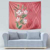 Africa King Proteas Dashiki Motif Tapestry Peach Style - Wonder Print Shop