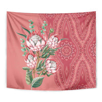 Africa King Proteas Dashiki Motif Tapestry Peach Style - Wonder Print Shop