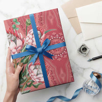 Africa King Proteas Dashiki Motif Wrapping Paper Peach Style - Wonder Print Shop