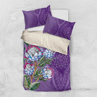 Africa King Proteas Dashiki Motif Bedding Set Violet Style LT9 - Wonder Print Shop