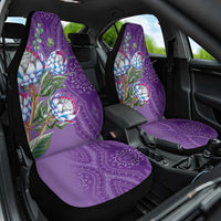 Africa King Proteas Dashiki Motif Car Seat Cover Violet Style LT9 - Wonder Print Shop
