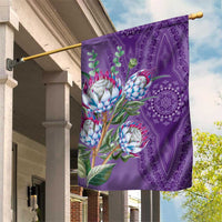 Africa King Proteas Dashiki Motif Garden Flag Violet Style - Wonder Print Shop