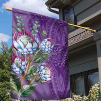 Africa King Proteas Dashiki Motif Garden Flag Violet Style - Wonder Print Shop